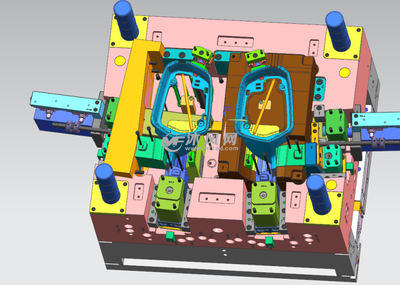 汽车后视镜模具三维图 设计要点与应用优势